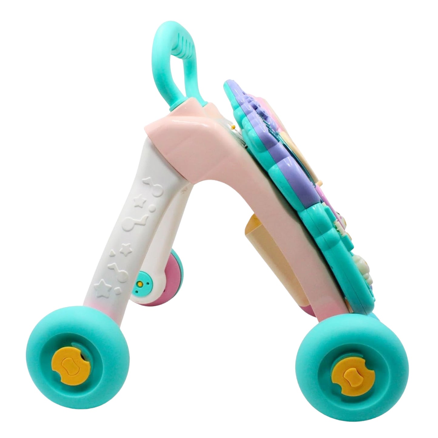 Sakuya Interactive 2-in-1 Baby Walker & Musical Activity Center | STEM Learning Toy with Detachable Piano, Lights & Gears | Early Development Push Walker for Toddlers