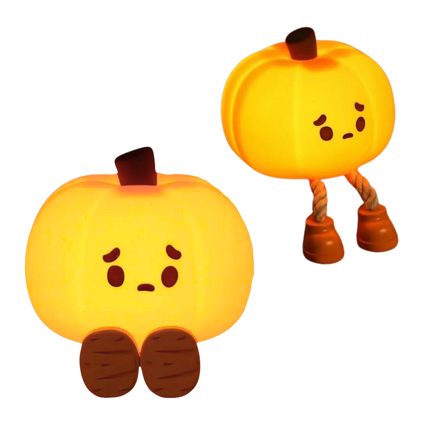 Pumpkin Lamp - Cute Pumpkin Silicone Night Lamp for Kids, Rechargeable Night Light for Bedroom, Aesthetic Lamp for Kids Room, Soft Silicone Cute Lamps, Pumpkin Gifts for Girls and Boys