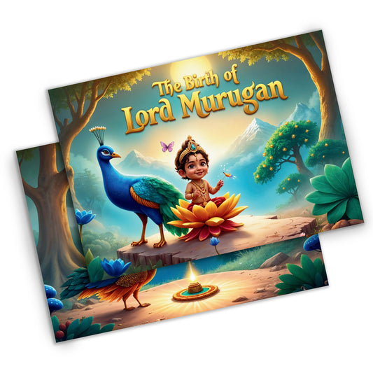 Sakuya Murugar Story Book - The Birth of Lord Murugan | Illustrated Mythological Story for Children | Engaging Spiritual Tales with Vibrant Artwork for Cultural Learning and Moral Values