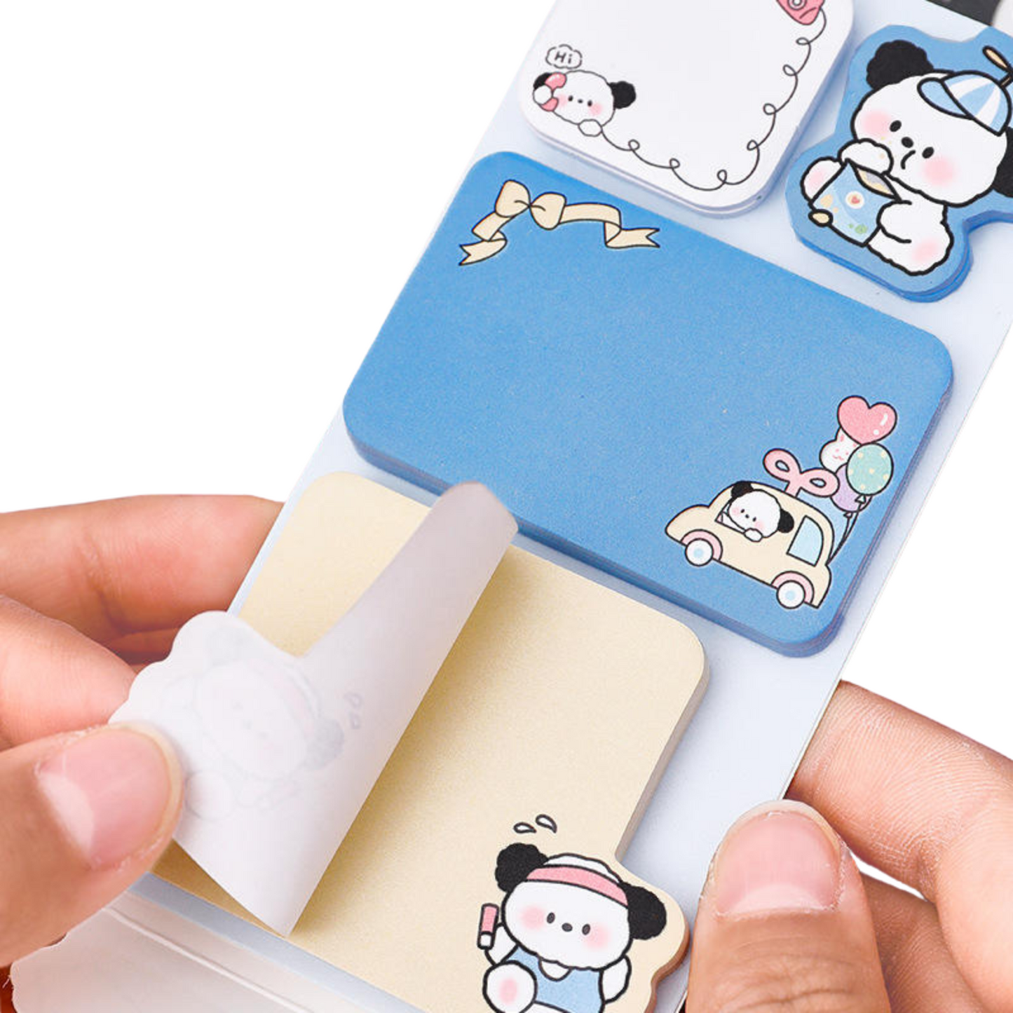 Sakuya Holographic Animal Sticky Notes | Self sticky notepad | 12x6cm Memo Pads & Decoration Stickers | 100 Sheets Per Pad