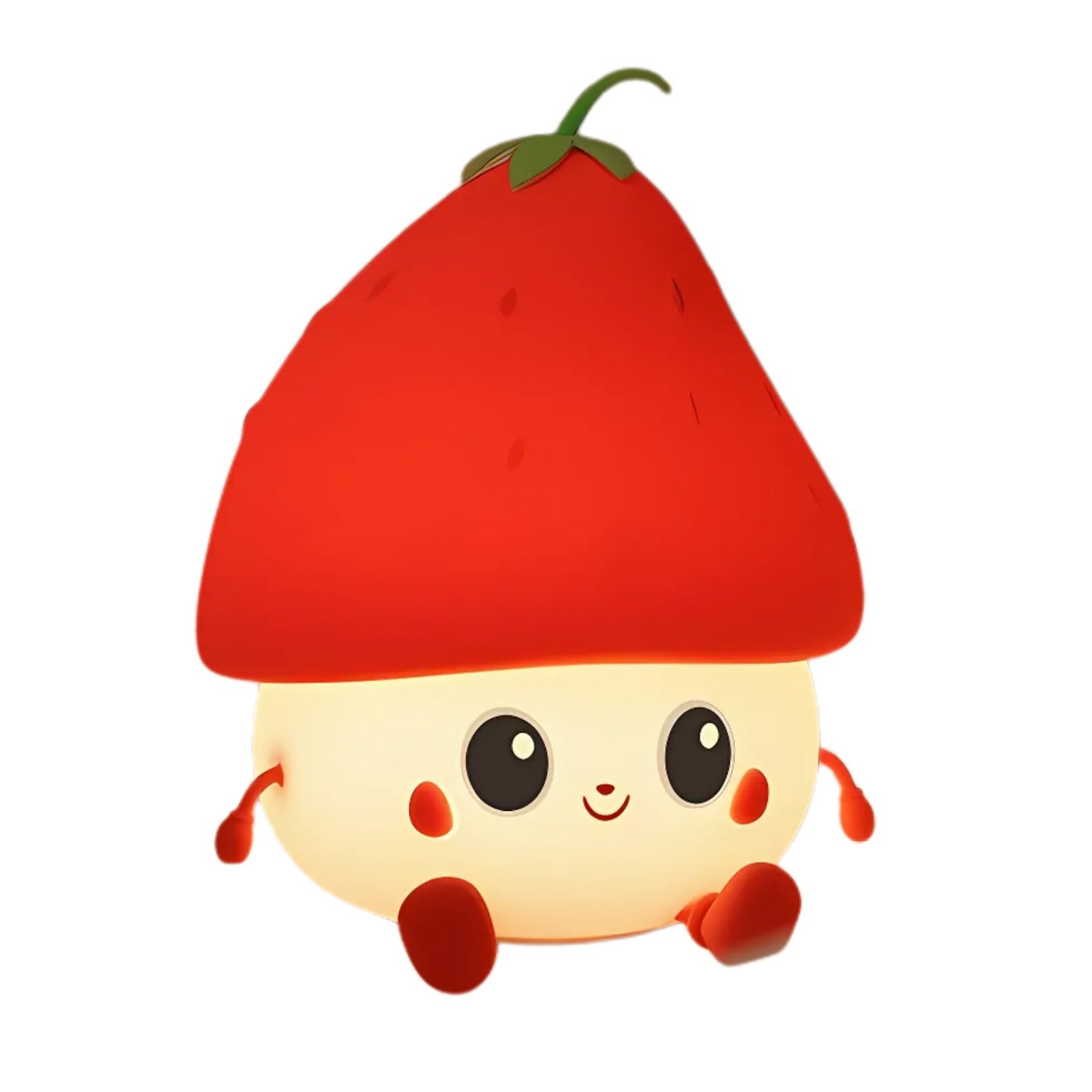 Strawberry Lamp - Cute Strawberry Silicone Night Lamp for Kids, Rechargeable Night Light for Bedroom, Animal Lamp for Kids Room, Soft Silicone Cute Lamps, Strawberry Gifts for Girls and Boys