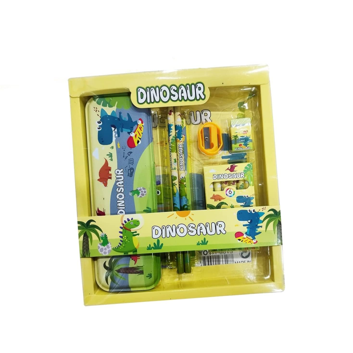 Sakuya Cartoon Stationary Gift Set for Kids β Includes Pencils, Sharpener, Eraser, Crayons & Ruler | Perfect Birthday Gift for Kids | Fun & Colorful Designs for Creative School Supplies - Sakuya