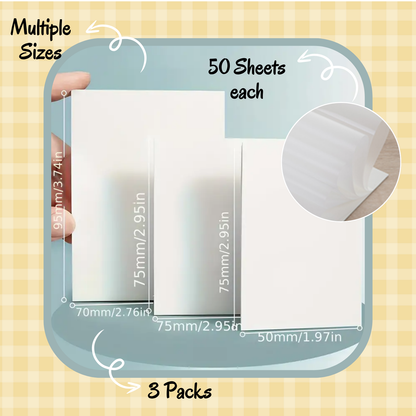 LAMBOCK 1150 Pieces Clear Sticky Notes - Waterproof Clear Sticky Notes Set | Sticky Book Tabs, Index, Arrow, Pastel Tabs & Clear Sticky Notes For Book Notes, Teachers And Office Supplies