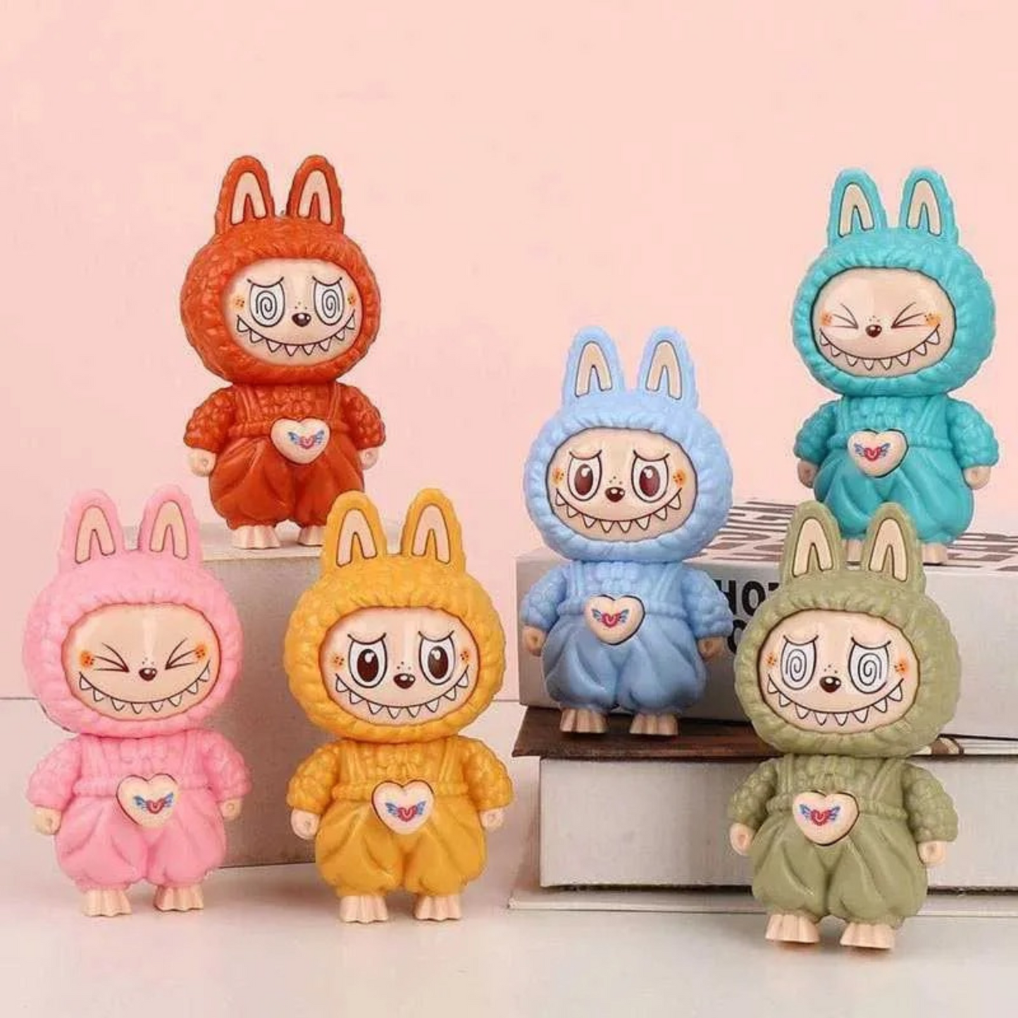 Labubu Keychain STEM Toy | Cute Collectible Key Ring for Kids & Adults | Durable Mini Labubu Figure Keychain | Fun STEM Learning Toy for Bag, Car, Desk & Backpack Accessories