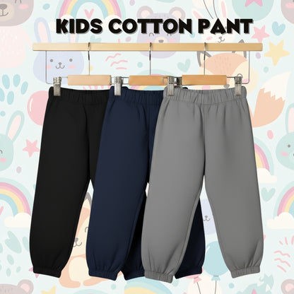 Sakuya Breathable Cotton Set of 3 Pant Set for Nightwear Sleepwear Casual Travel for Unisex Kids Boys Girls