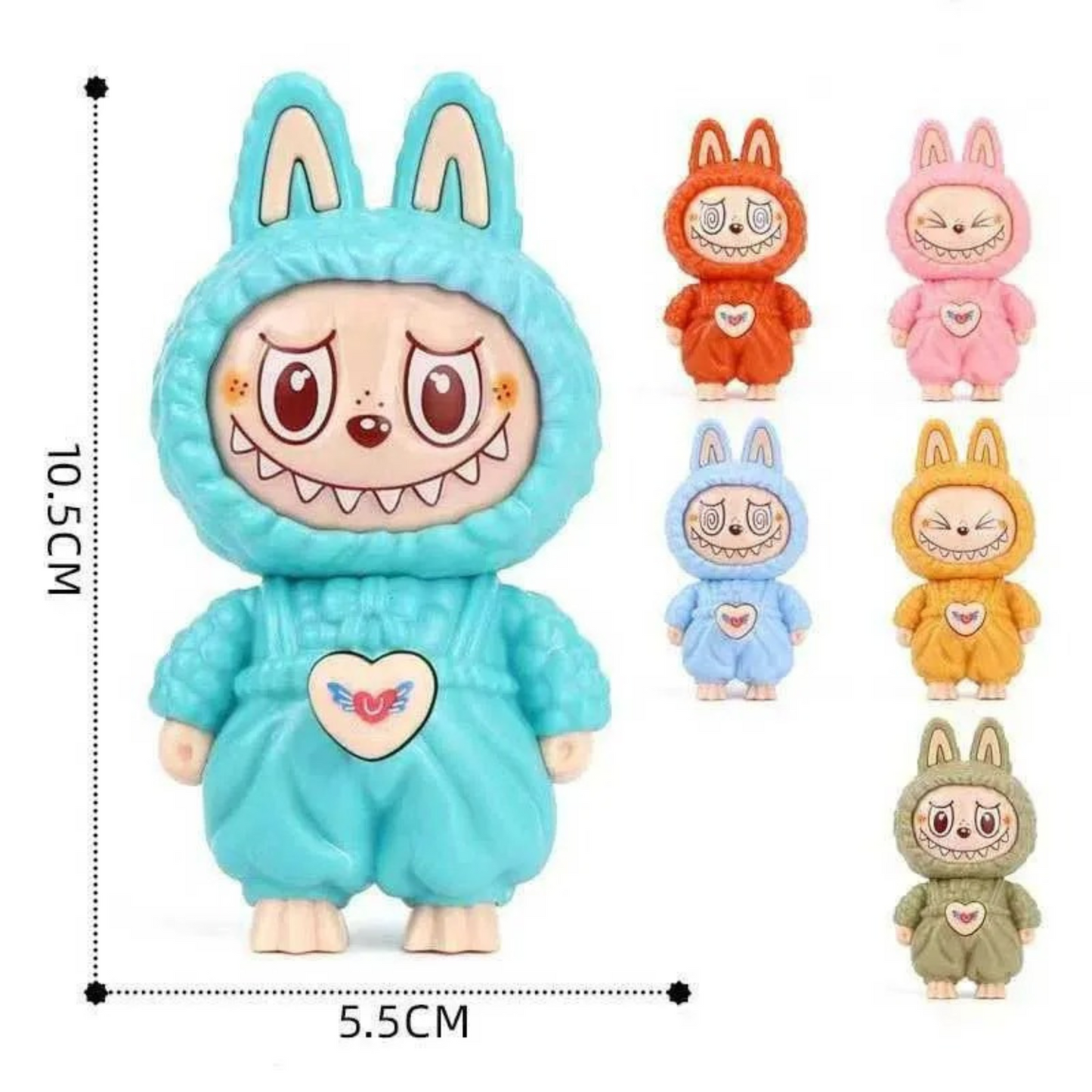 Labubu Keychain STEM Toy | Cute Collectible Key Ring for Kids & Adults | Durable Mini Labubu Figure Keychain | Fun STEM Learning Toy for Bag, Car, Desk & Backpack Accessories