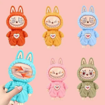 Labubu Keychain STEM Toy | Cute Collectible Key Ring for Kids & Adults | Durable Mini Labubu Figure Keychain | Fun STEM Learning Toy for Bag, Car, Desk & Backpack Accessories