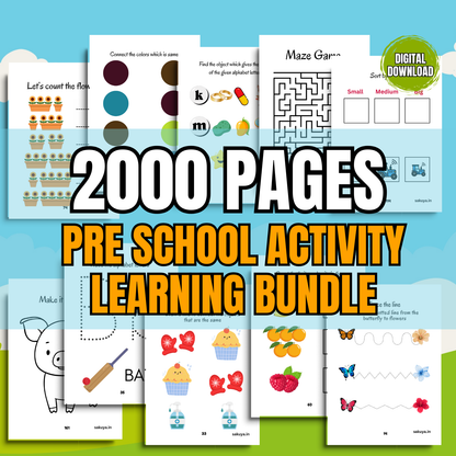 Sakuya Kids' Digital Workbook – 2000 Pages of Fun & Learning!