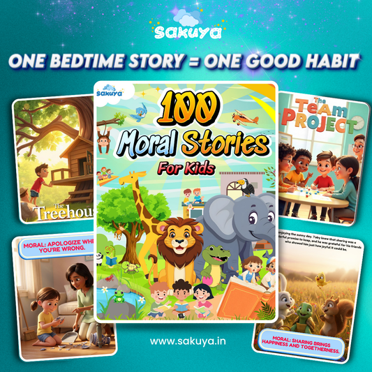 100 Bedtime Moral Stories for Kids – Build Good Habits Every Night 🌙