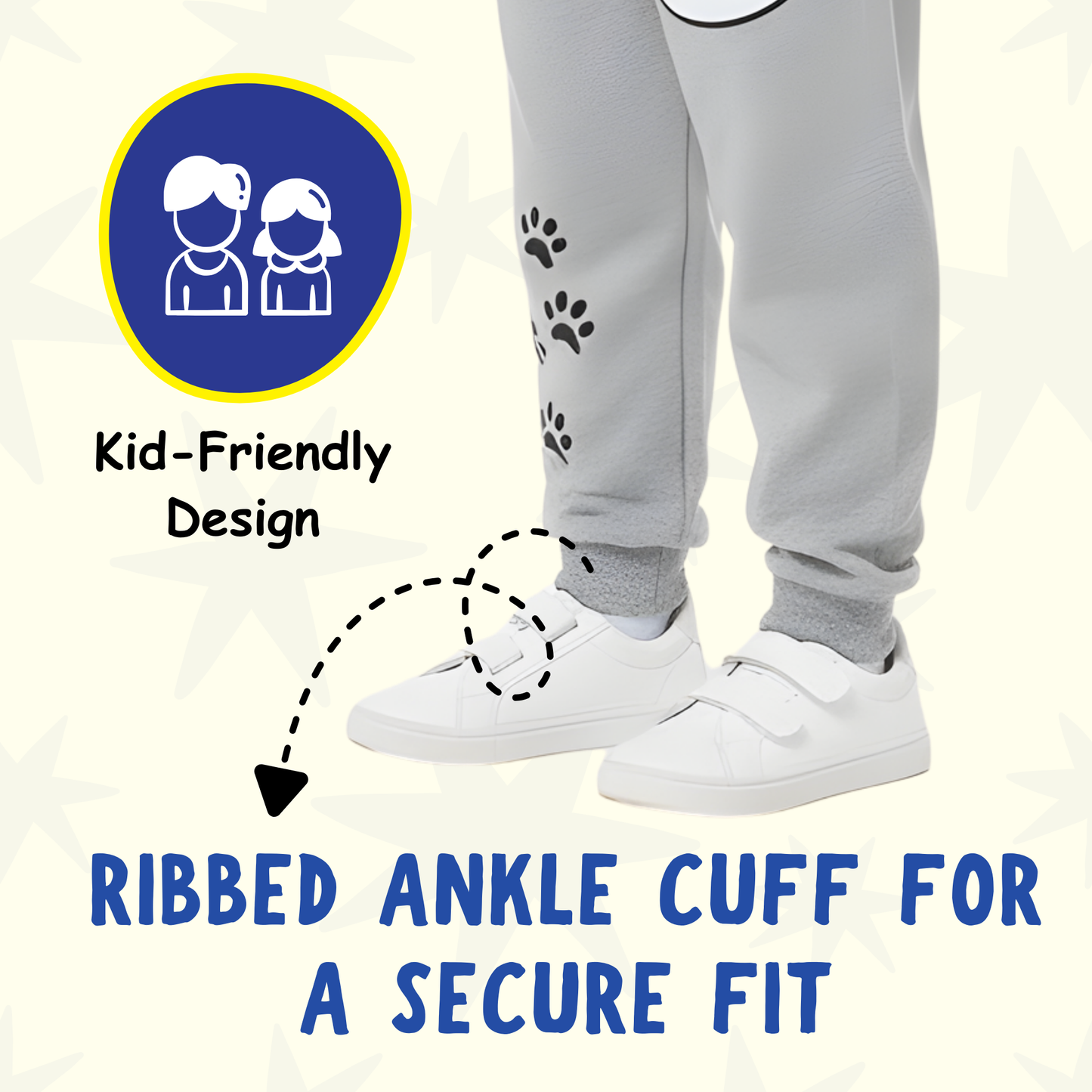 Sakuya Kids Wear Cotton T-Shirt & Jogger Pant Set – Blue Panda Print T-Shirt with Grey Jogger Pants | Unisex Outfit for Boys & Girls | Breathable Fabric, Stretch Waist, Ribbed Cuffs