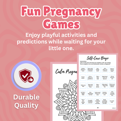Sakuya Pregnancy Journal | Guided Pregnancy Memory Book for Expecting Mothers | Weekly Trackers, Reflections, Affirmations and Baby Keepsake Pages