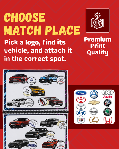 Sakuya Car Logo Challenge for Kids Book |Learn BMW, Porsche, Audi & More