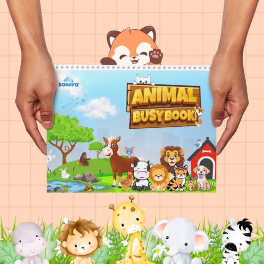 Sakuya Animal Busy Book for Kids Creativity & Knowledge Fun & Educational Printable for Kids - Sakuya