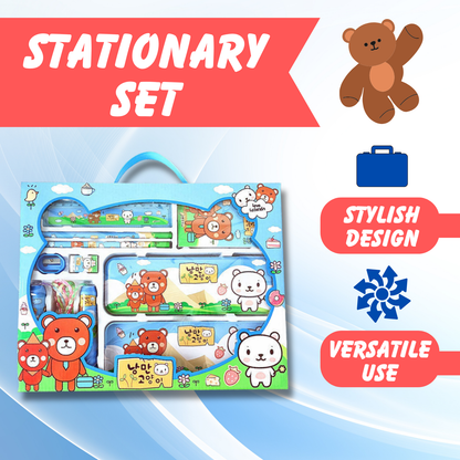 Sakuya Bright & Fun Handheld Cartoon Stationery Kit - Makes Awarding & School Fun Super Cute Kids' Stationery Set, Adorable Cartoon Stationery Set - Sakuya