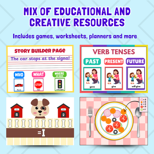 Lifetime Access to All Sakuya Printable Books | Worksheets for Kids | Preschool Worksheets | Toddler Workbook | Alphabet and Math Prints