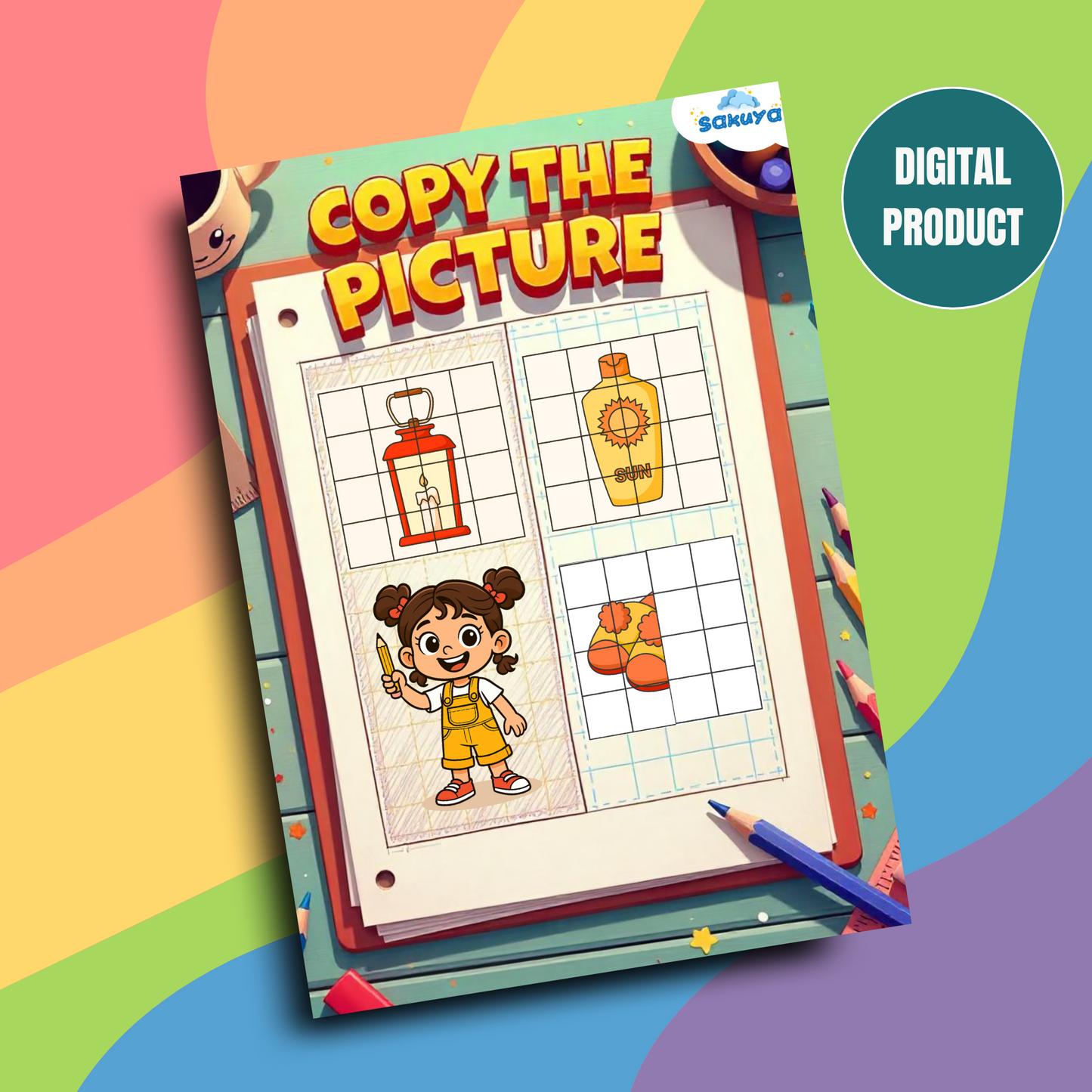 Copy The Picture Book Digital Download How To Draw For Kids Simple And Easy Family Fun Activity At Home School Learning Kindergarten