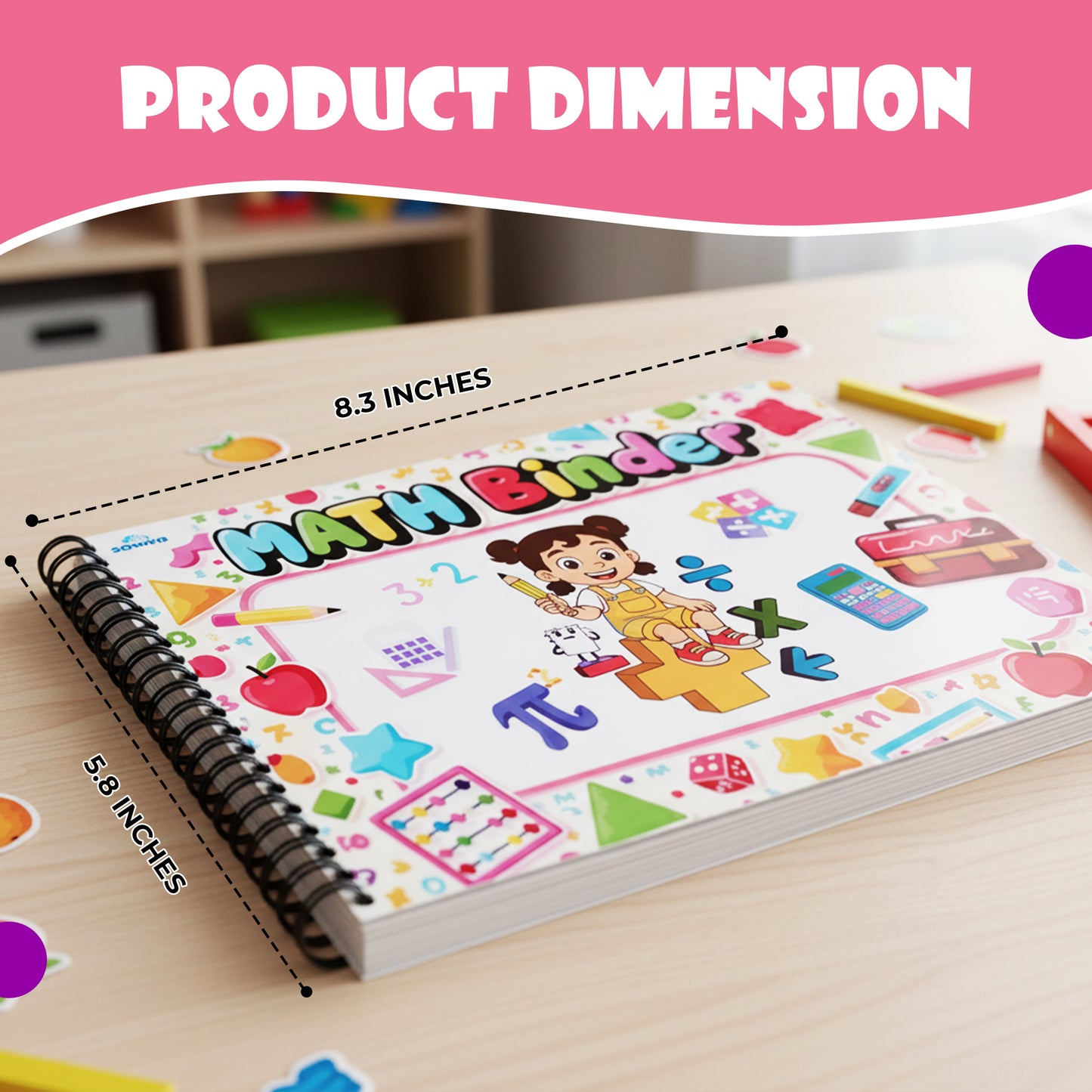 Brain Activity Book For Kids 3-5 Years: Early Learning Maths, Counting & Matching Games – Concentration Improving Toddler Activity Kit & Gift. Intellectual Mathematical Games For Kids