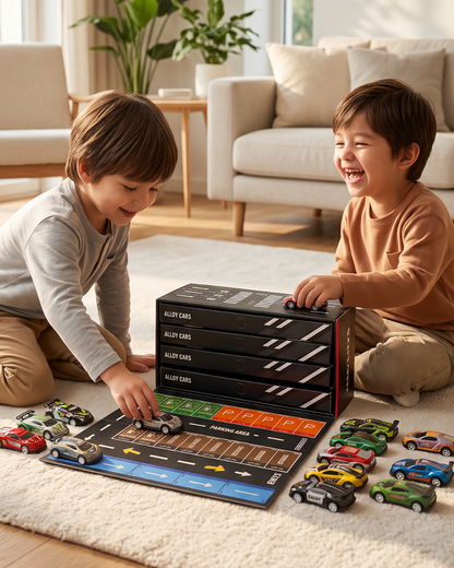 Sakuya 48-piece Alloy Die Cast Toy Cars for Kids with Container