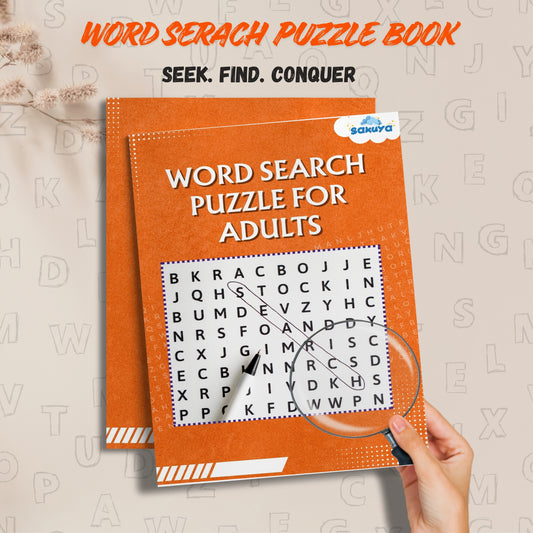 Word Search Book for Adults | Puzzles for Grownups with Brain Games | Relaxing Puzzle for Adults for Focus, Vocabulary, and Screen-Free Play | Mindful Play and Cognitive Engagement