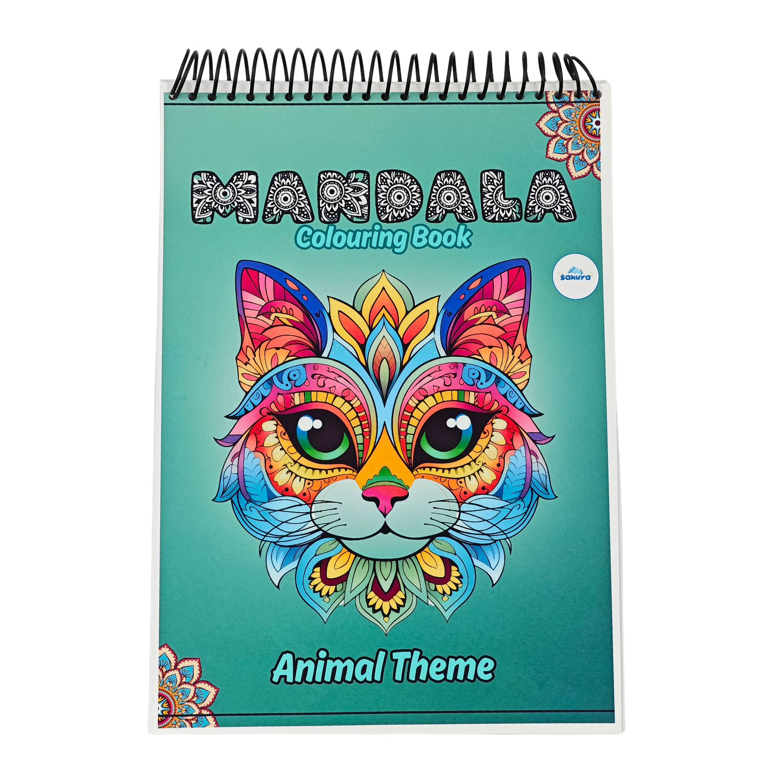 Animal Mandala Coloring Book for Kids – 50 Pages of Creative Fun for Ages 6-12 – Ideal Gift for Young Artists - Sakuya