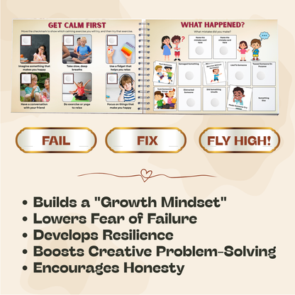 Repair Plan Kids Book | Learning from Mistakes SEL Activity Book for Kids | Mindfulness, Emotions, Good Habits, Self-Control & Social Skills Workbook for Ages 5+