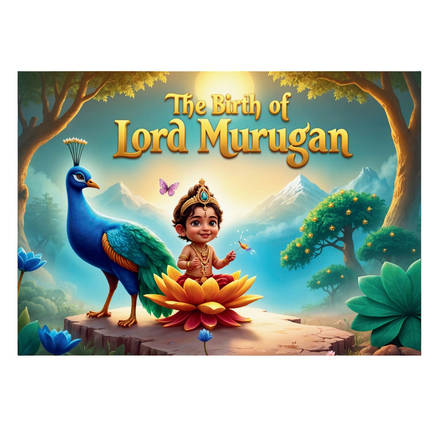 Sakuya Murugar Story Book - The Birth of Lord Murugan | Illustrated Mythological Story for Children | Engaging Spiritual Tales with Vibrant Artwork for Cultural Learning and Moral Values