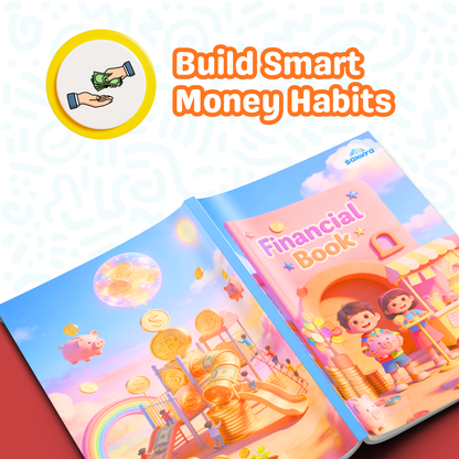 Sakuya Financial Book for Kids | Finance 101 Workbook | Financial Literacy for Kids to Teach Money Saving, Smart Spending, Banking Basics and Simple Business Concepts Through Fun Activities for Children
