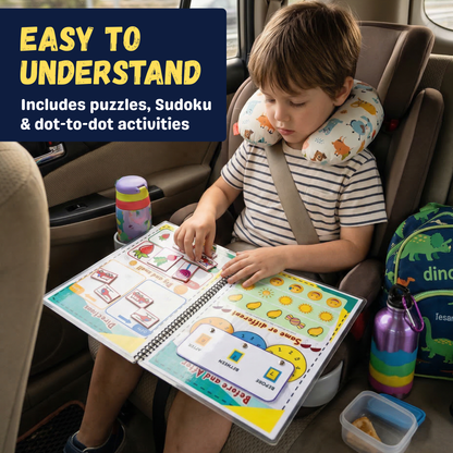 Beginner Math for Clever Champion – Preschool Busy Book for Kids 3.5+ | Reusable Math Activity Binder with Counting, Tracing, Addition, Logic Games & Fine Motor Skills | Tear-Proof Learning Book