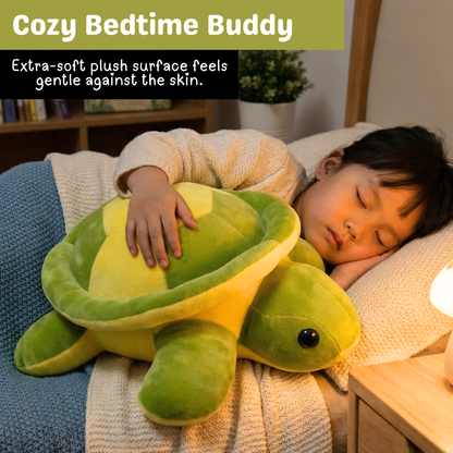 Sakuya 50 cm Turtle Soft Toy | Soft Plush Stuffed Animal for Kids | Cute Huggable Cushion Toy | Safe and Skin Friendly Material | Gift for Boys Girls | Bedroom Decor and Playtime Companion