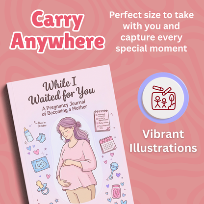 Sakuya Pregnancy Journal | Guided Pregnancy Memory Book for Expecting Mothers | Weekly Trackers, Reflections, Affirmations and Baby Keepsake Pages