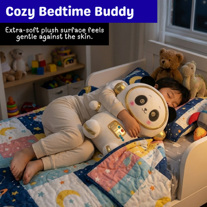 Sakuya 40cm Space Panda Soft Toy | Panda Teddy Bear for Kids | Cute Soft Plushie for Girls and Boys | Stuffed Animal Gift for Baby | Plush Toys for Kids and Toddlers | White and Gold