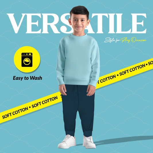 Sakuya Cotton Pants for Kids | Soft Pajama Bottoms with Elastic Waistband for Play, Sleep & Comfort (Pack of 2)