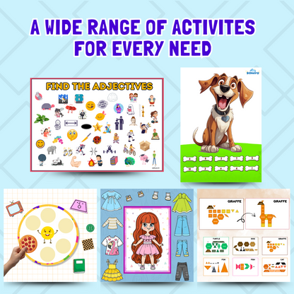 Lifetime Access to All Sakuya Printable Books | Worksheets for Kids | Preschool Worksheets | Toddler Workbook | Alphabet and Math Prints