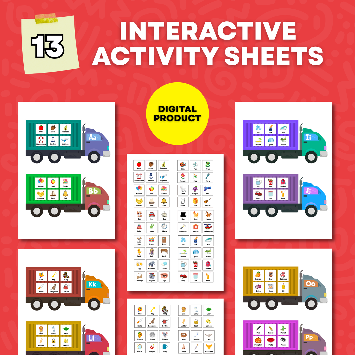 Sakuya Alphabet Game | Digital Download |  Early Learning Letters Activity Kids Educational Literacy Printable Practice Preschool Classroom Toy