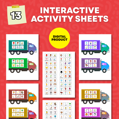 Sakuya Alphabet Game | Digital Download |  Early Learning Letters Activity Kids Educational Literacy Printable Practice Preschool Classroom Toy