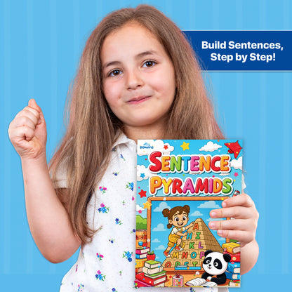 Sakuya 209 Sentence Pyramid Book | Homeschool Printable | Preschool Download | Handwriting Practice | Kindergarten Phonics and Comprehension