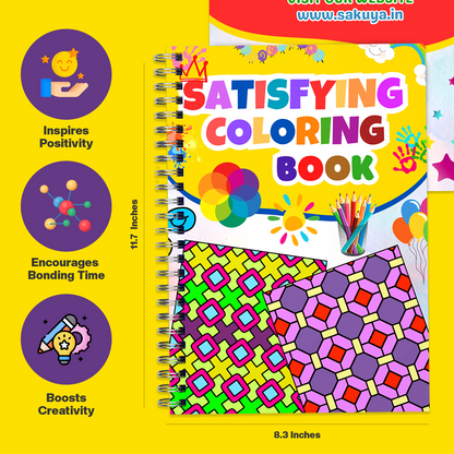 Satisfying Mandala Coloring Book for Kids – Unwind, Relieve Stress & Immerse Yourself in The Beauty of Art with Mesmerizing Patterns That Bring Joy and Relaxation to Your Mind