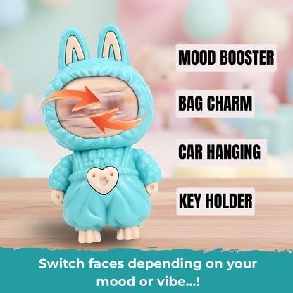 Sakuya Labubu Keychain Cute Cartoon Figure | Mini Collectible Pendant for Bags, Keys & Backpacks | Durable PVC Material | Fun Gift for Anime Lovers & Collectors