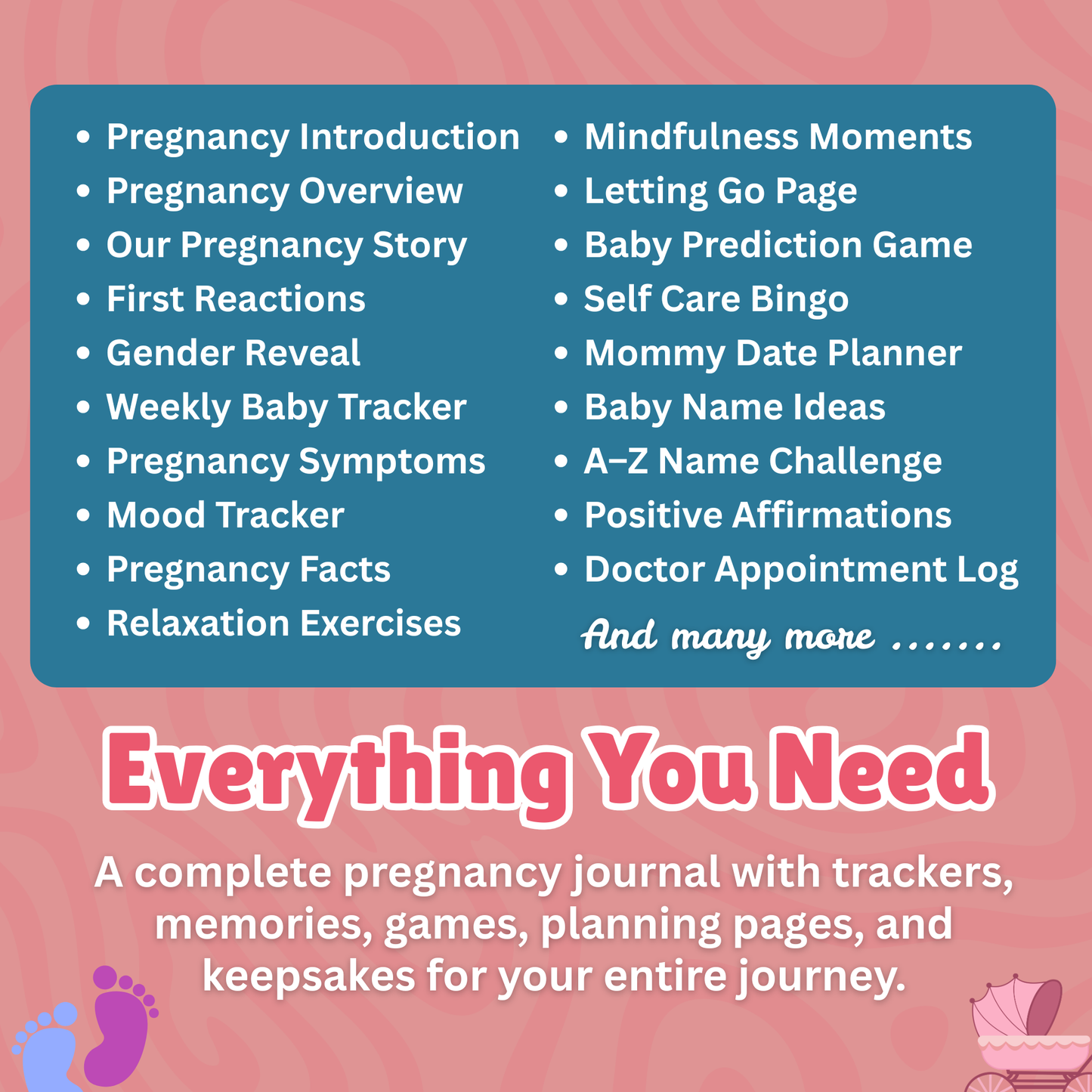 Sakuya Pregnancy Journal | Guided Pregnancy Memory Book for Expecting Mothers | Weekly Trackers, Reflections, Affirmations and Baby Keepsake Pages