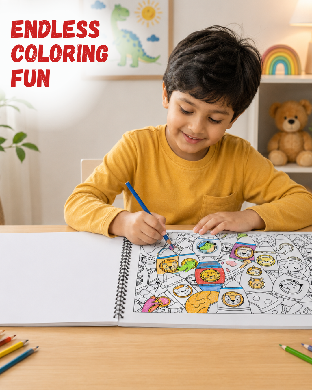 Sakuya Doodle Mandala Coloring Book for Kids | Creative Mindfulness Activity Book