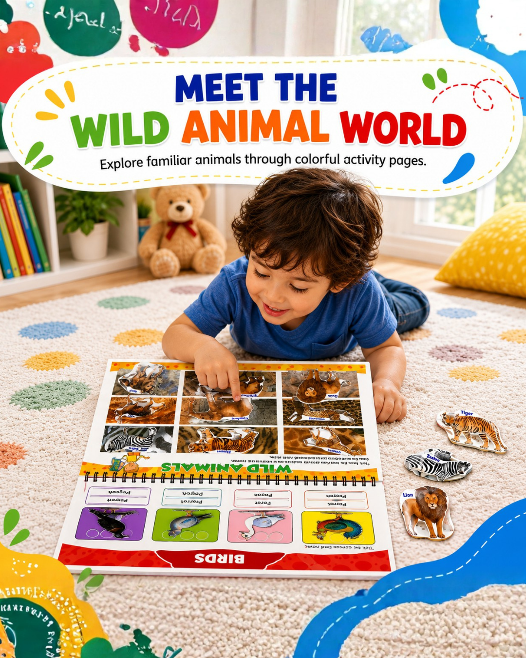 Sakuya 18-in-1 Activity Book for Preschoolers| All-in-1 Busy Book for Kids