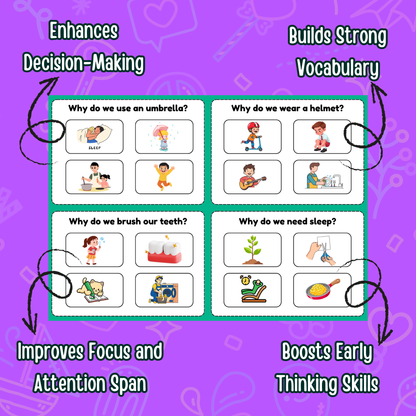 Sakuya Flash Card Learning Bundle – 100 Engaging Questions for Kids | Study, Practice & Skill Boost | kids study flash cards