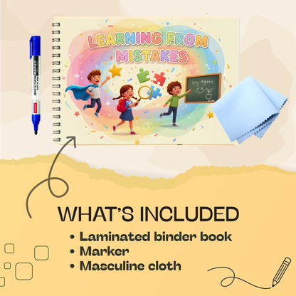 Repair Plan Kids Book | Learning from Mistakes SEL Activity Book for Kids | Mindfulness, Emotions, Good Habits, Self-Control & Social Skills Workbook for Ages 5+