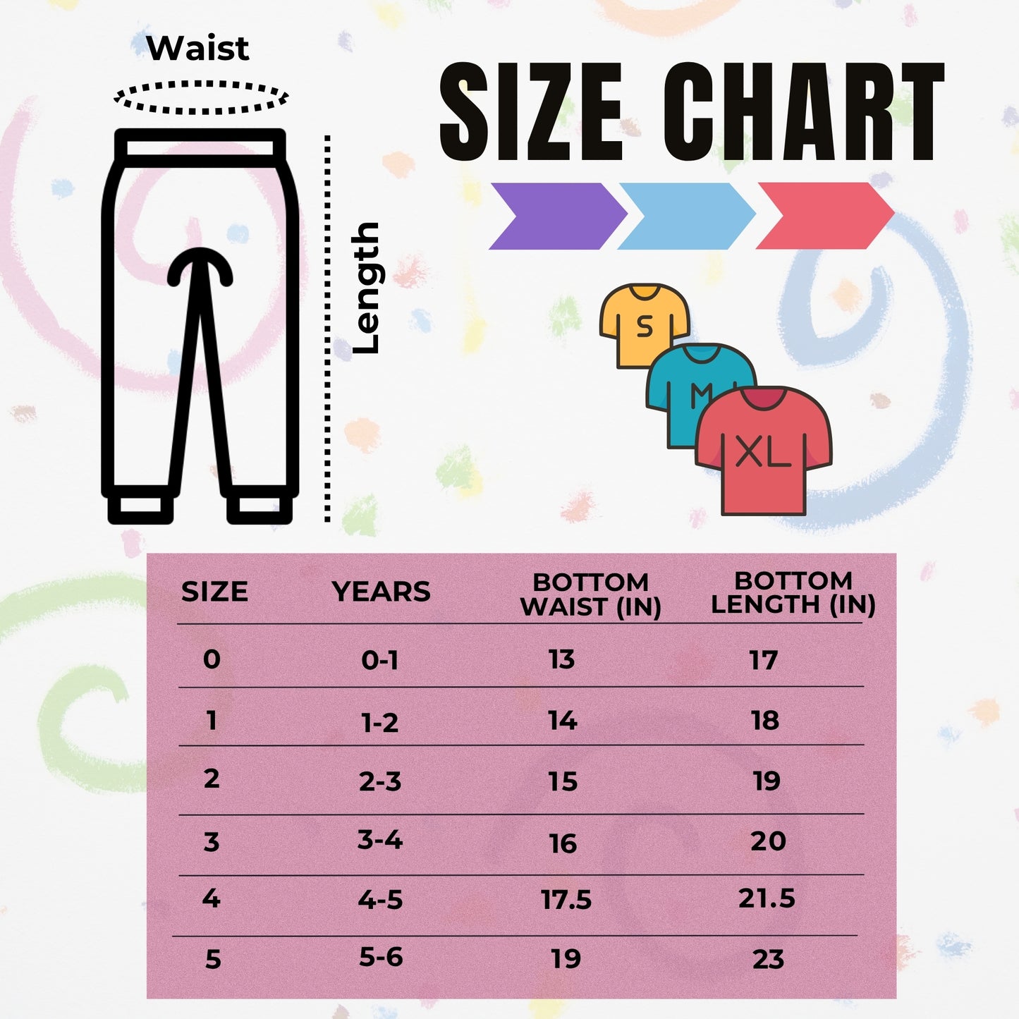 Sakuya Breathable Cotton Set of 3 Pant Set for Nightwear Sleepwear Casual Travel for Unisex Kids Boys Girls