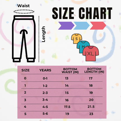 Sakuya Breathable Cotton Set of 3 Pant Set for Nightwear Sleepwear Casual Travel for Unisex Kids Boys Girls