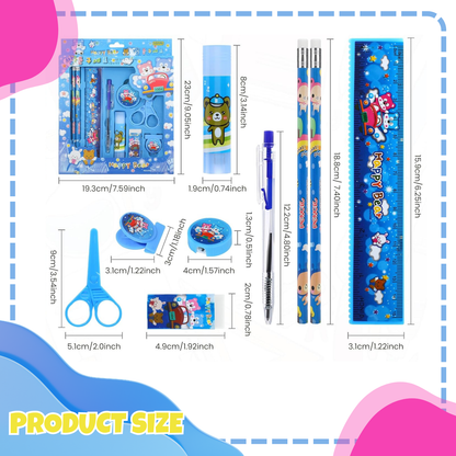 Sakuya Aesthetic Students Stationery Kit for Kids - Cute and Functional Stationary Items for School and Study - Unique Pens, Pencil, and More Included - Ideal for Girls and Boys - Sakuya