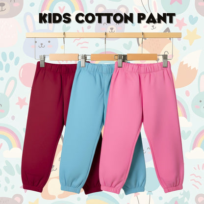 Sakuya Breathable Cotton Set of 3 Pant Set for Nightwear Sleepwear Casual Travel for Unisex Kids Boys Girls