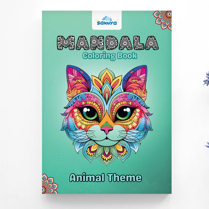 Animal Mandala Coloring Book for Kids – 50 Pages of Creative Fun for Ages 6-12 – Ideal Gift for Young Artists