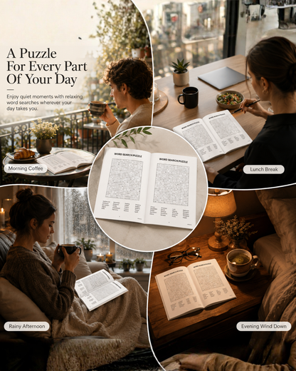 Sakuya Word Search Book | 24 Puzzles | Adult Activity & Word Games