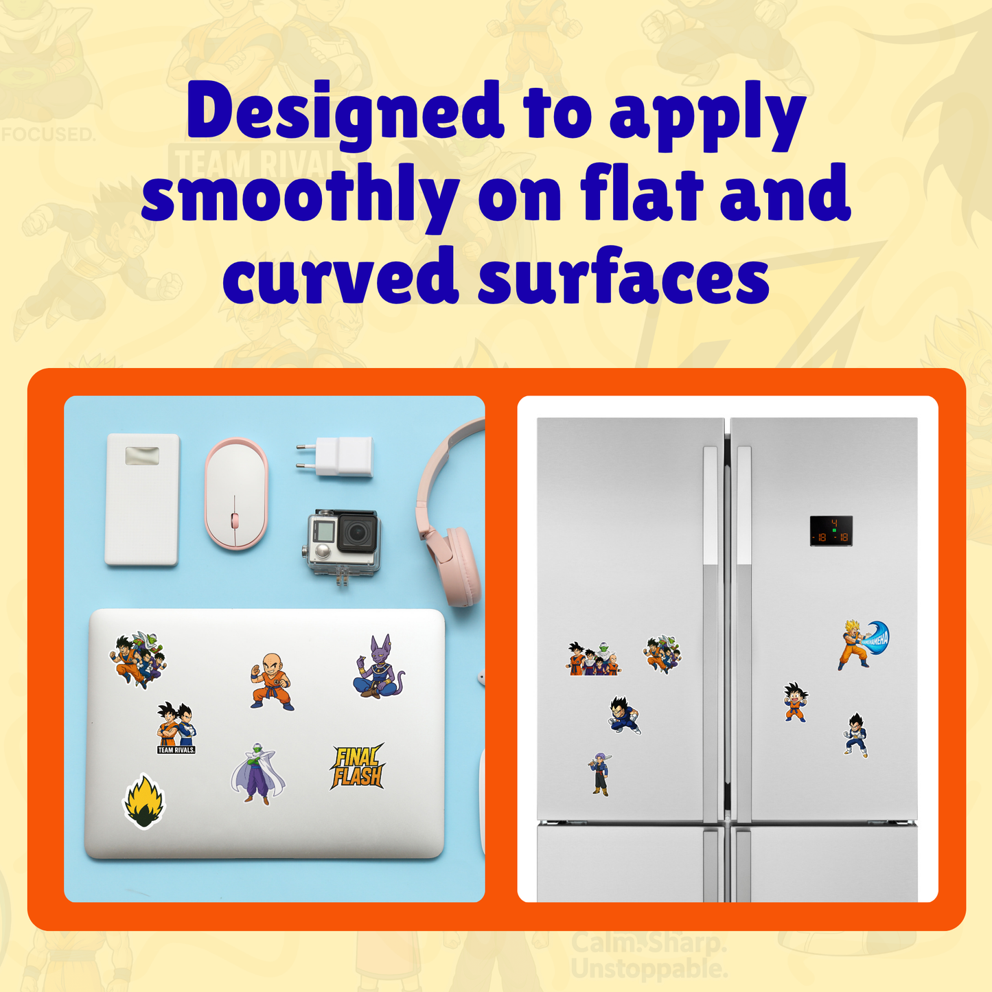 Dragon Ball Z Set | Premium Anime Stickers for Laptop, Bike, Guitar | Waterproof Vinyl Decals Featuring Goku & Vegeta | Collectible Dragon Ball Sticker Set | Variety of Poses